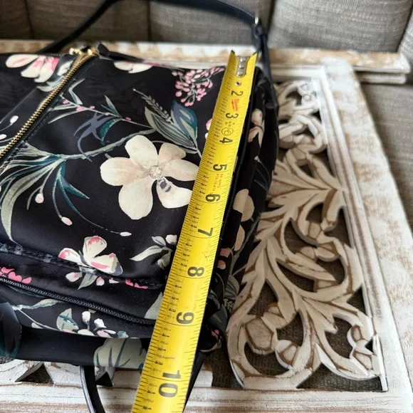 Kate Spade Black Floral Backpack Bag Purse Bag - Picture 8 of 14